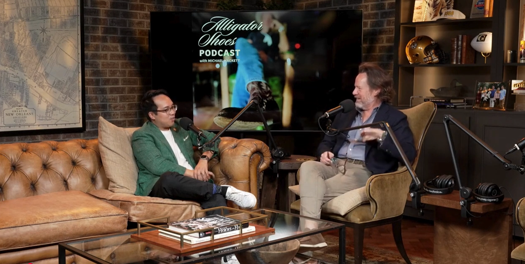 Alligator Shoes Podcast reels with Michael Hackett